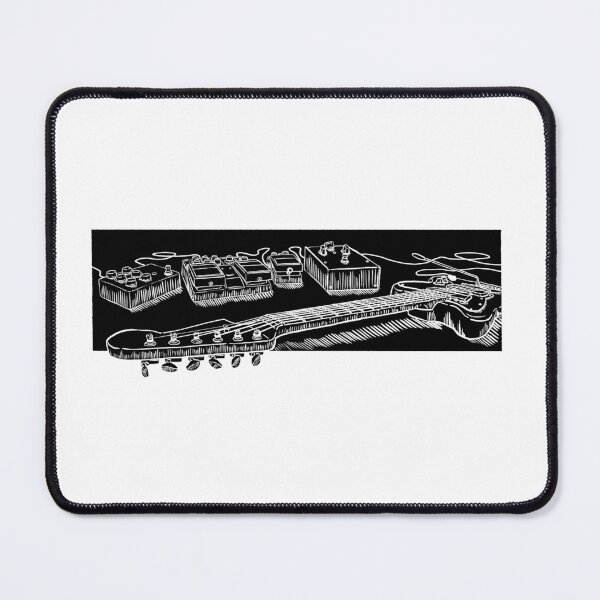 Item preview, Guitar and Pedals (White and Black) designed and sold by koalaroo.