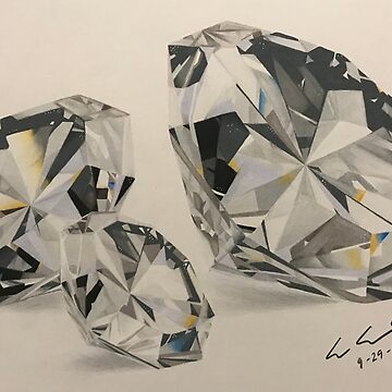 Diamond Drawing by Ko Tsi | Saatchi Art