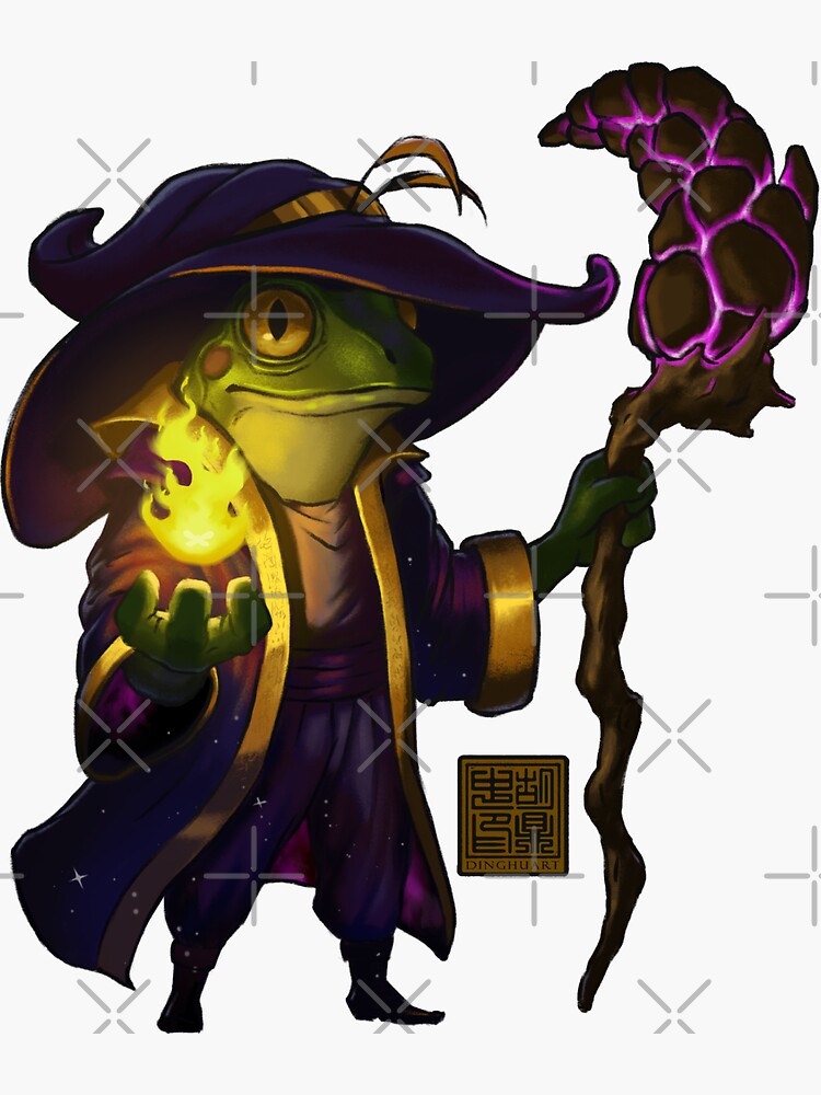 Frog Wizard by DingHuArt