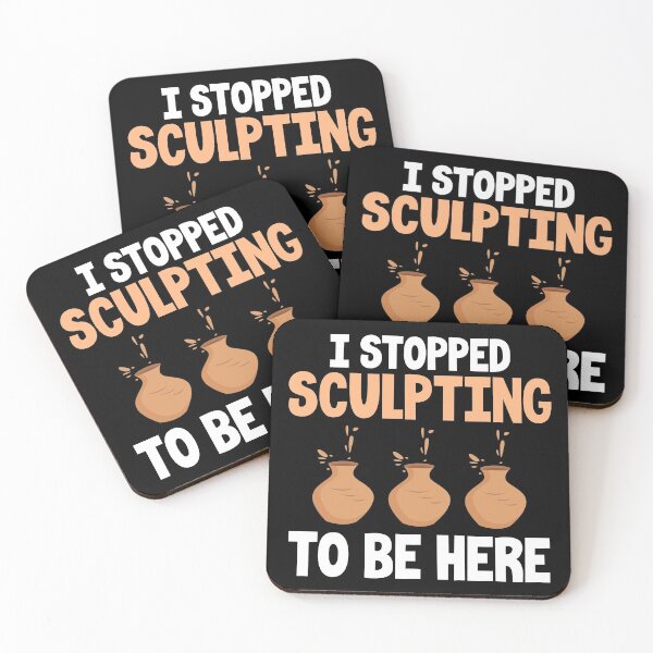 Item preview, I Stopped Sculpting to be Here | Ceramics and Pottery Maker designed and sold by Dancing Dolphin Crafts.