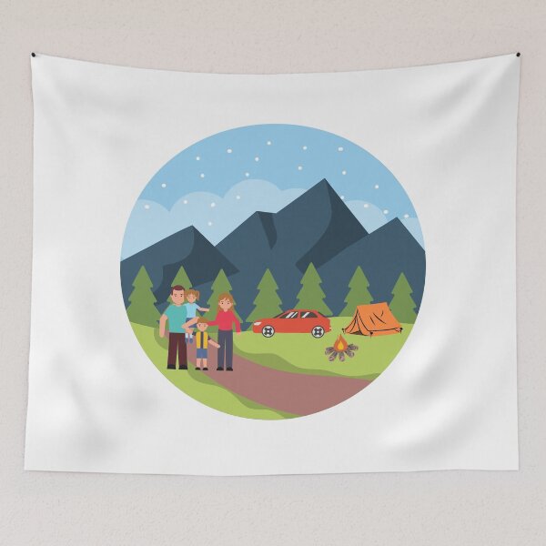 Item preview, Family camping designed and sold by sophia5d.
