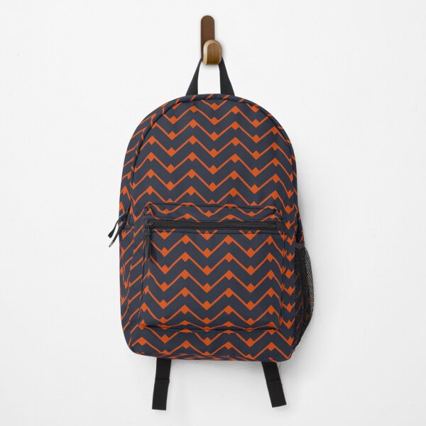 Item preview, Trendy Burnt Orange and Navy Blue Chevron Pattern designed and sold by Tamas Das.