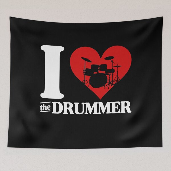 Item preview, I Love The Drummer Cute I Heart The Drummer Wife Girlfriend Premium  designed and sold by JethroShop.