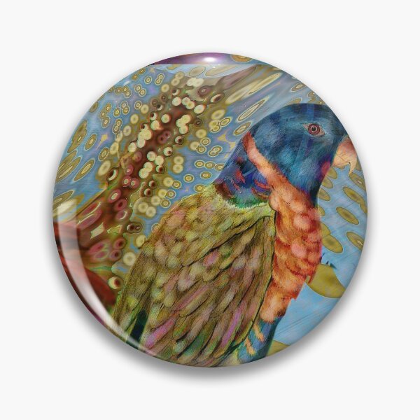 Item preview, Scarlett Parakeet: inspired by the bird drawings of Edward Lear designed and sold by Alma Lee.