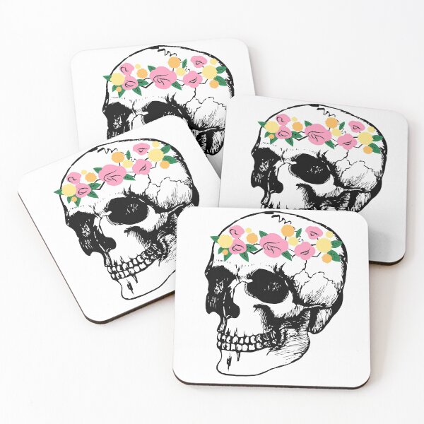 Item preview, Skull with flower crown  designed and sold by sophia5d.