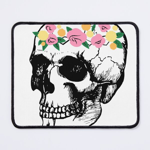 Item preview, Skull with flower crown designed and sold by sophia5d.