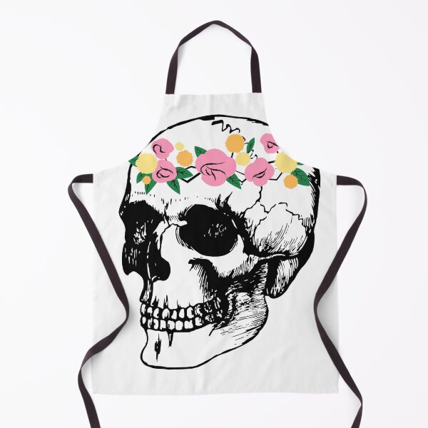 Item preview, Skull with flower crown designed and sold by sophia5d.