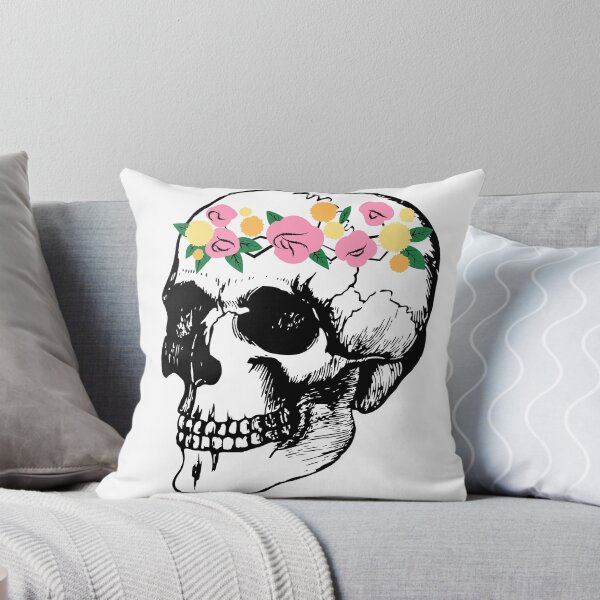 Item preview, Skull with flower crown  designed and sold by sophia5d.