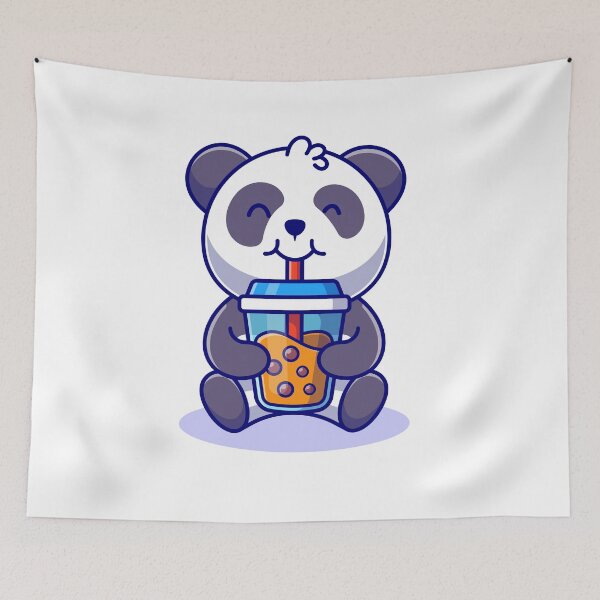 Item preview, Panda and Boba designed and sold by hutamaAdi98.