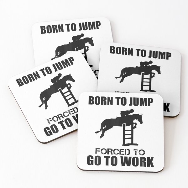 Item preview, Jumping rider saying jumping rider riding horse  designed and sold by JethroShop.