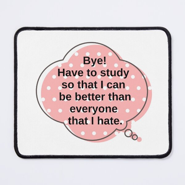 Item preview, Bye Have to Study - Pink Polka Dot designed and sold by KarolinaPaz.