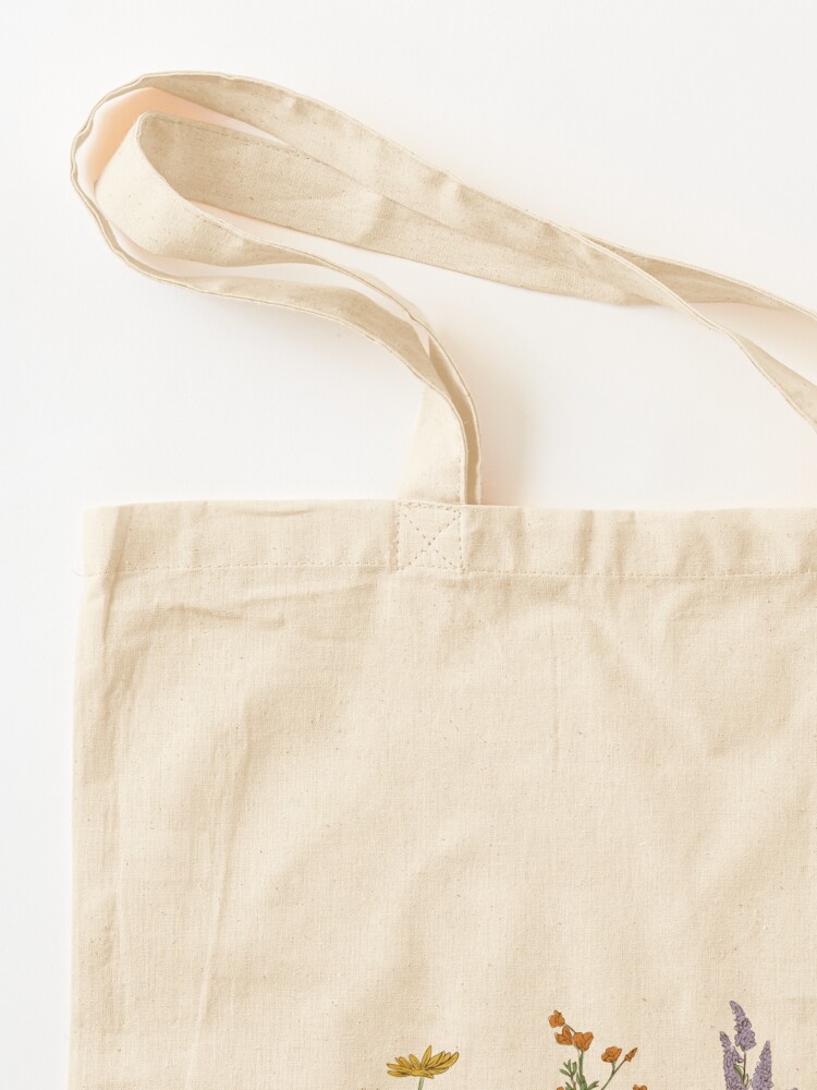 Alternate view of Handdrawn Wildflowers Tote Bag