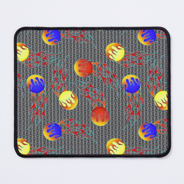Item preview, Red - Grey - Frolf - Flaming Disc Golf  designed and sold by WickedRefined - Nicole Demereckis.