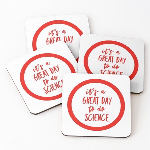 Item preview, It’s a great day to do science in red and white font on white background designed and sold by UncleStuScience.