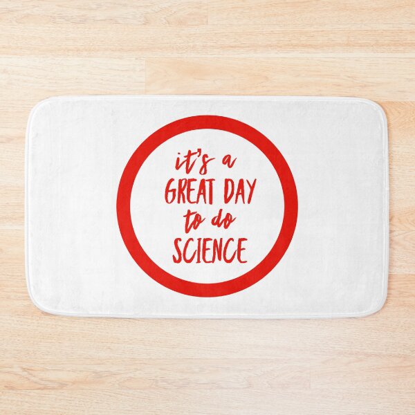 Item preview, It’s a great day to do science in red and white font on white background designed and sold by UncleStuScience.