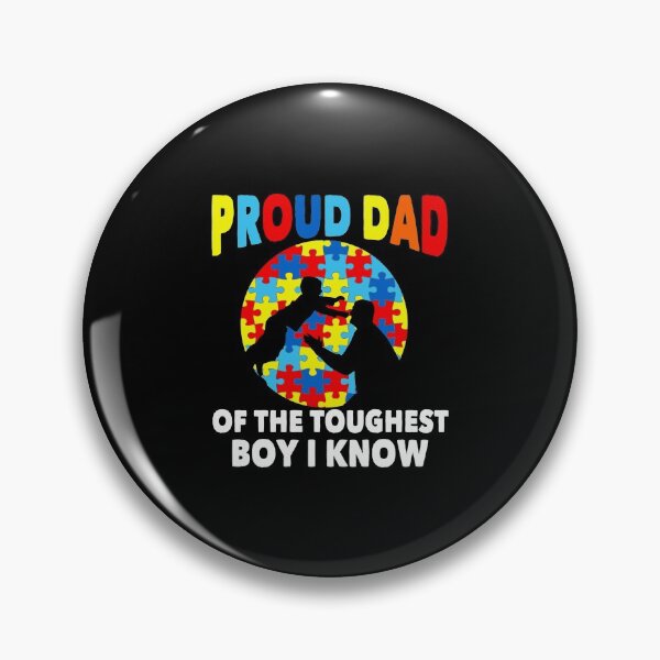 Item preview, Proud Dad Of The Toughest Boy I Know Autism Puzzle Piece designed and sold by errettt.