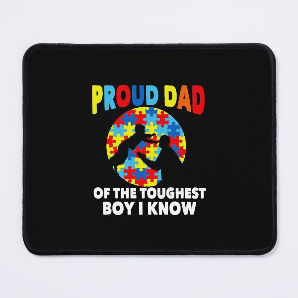 Item preview, Proud Dad Of The Toughest Boy I Know Autism Puzzle Piece designed and sold by errettt.