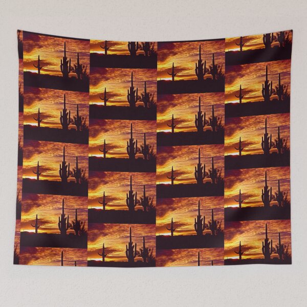Item preview, Desert sunset - saguaro cactus  designed and sold by Lowtech.