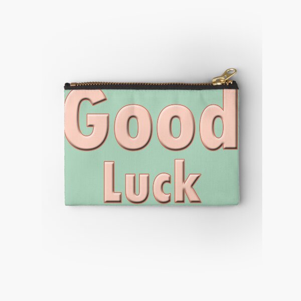 Item preview, good luck text designed and sold by hutofdesigns.