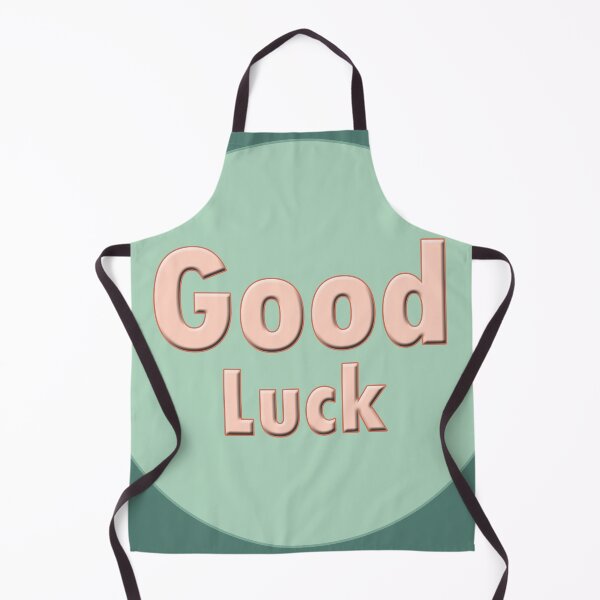 Item preview, good luck text designed and sold by hutofdesigns.