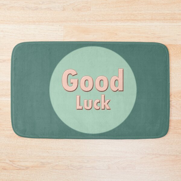 Item preview, good luck text designed and sold by hutofdesigns.