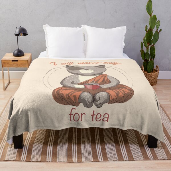 Item preview, I will only move for tea cat designed and sold by Olga Lashko.