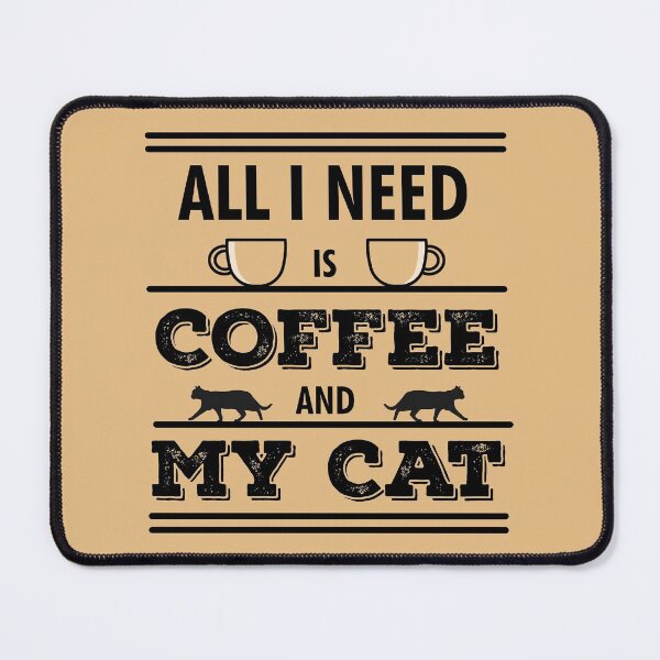 Item preview, All I Need Is Coffee And My Cat | Coffee Lovers | Cat Owners | Funny designed and sold by Minimalwiz.