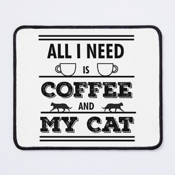 Item preview, All I Need Is Coffee And My Cat | Coffee Lovers | Cat Owners | Funny designed and sold by Minimalwiz.