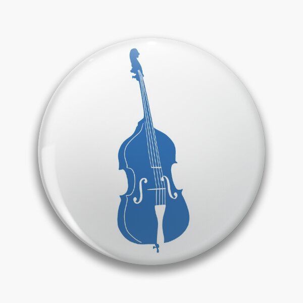 Item preview, Blue Monochrome Upright Bass designed and sold by Rocket-To-Pluto.