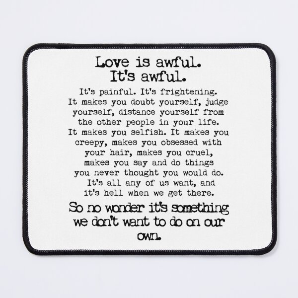 Item preview, Fleabag Love Speech| Hot Priest Wedding| Typewriter Quote designed and sold by Nada18.