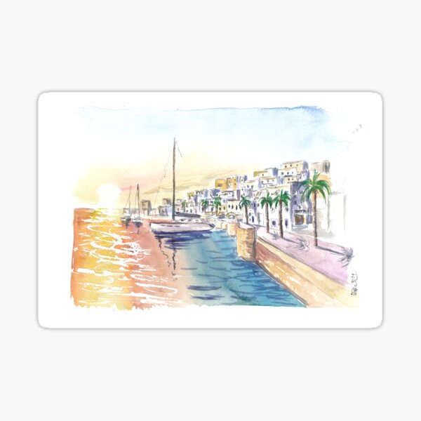 Item preview, Naxos Cycladic Greek Island Dreams with Port View designed and sold by artshop77.