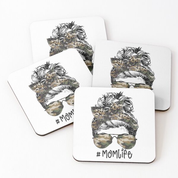 Item preview, Mom Life Camouflage Glasses Messy Bun Mom Mothers Day 2021 designed and sold by vastscreen.