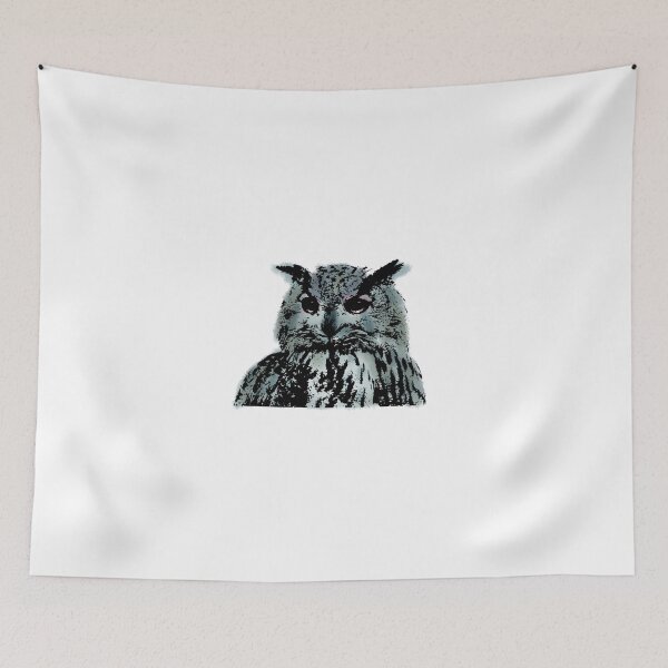 Item preview, Blue owl black sketch with color  designed and sold by Coffeemerc117.
