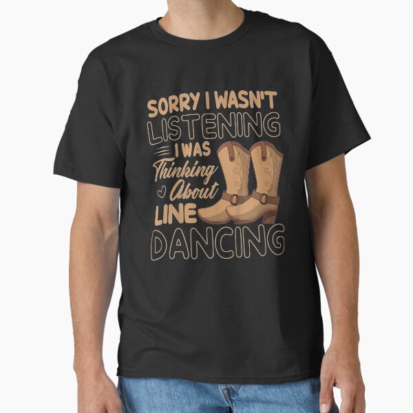 Vista previa del artículo con la obra «Funny Line Dancing Gift Hombres Mujeres Country Line Dance Rodeo», diseñado y vendido por FideliaShop.