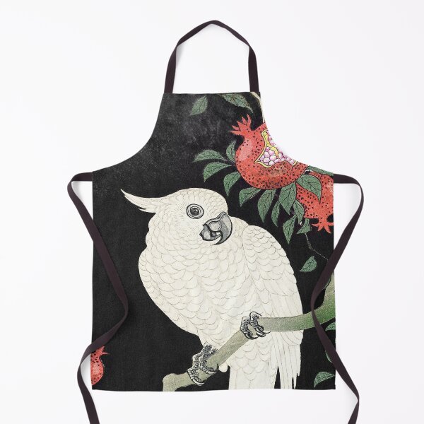 Item preview, Cockatoo and Pomegranate by Ohara Koson - Japanese Vintage Artwork designed and sold by Purrfecta.