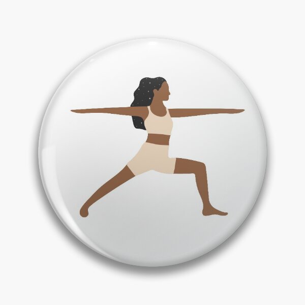 Item preview, Warrior II Pose Yoga Galaxy Hair designed and sold by artsyvectors.