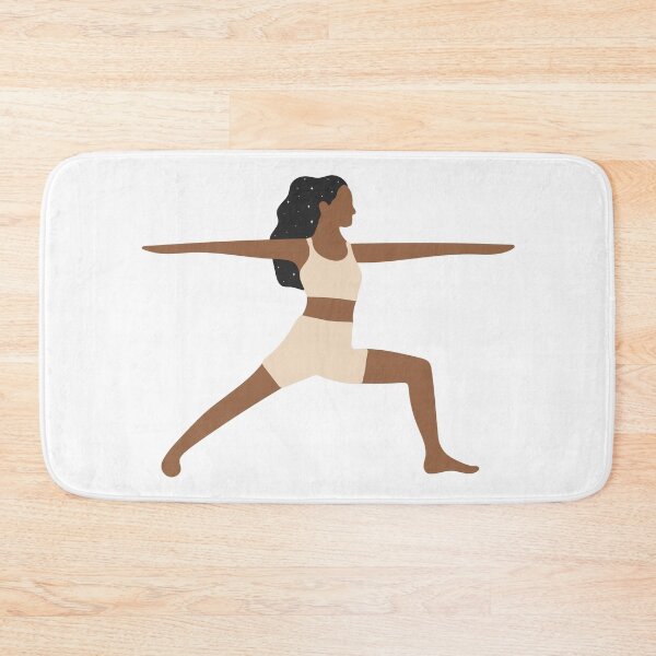 Item preview, Warrior II Pose Yoga Galaxy Hair designed and sold by artsyvectors.