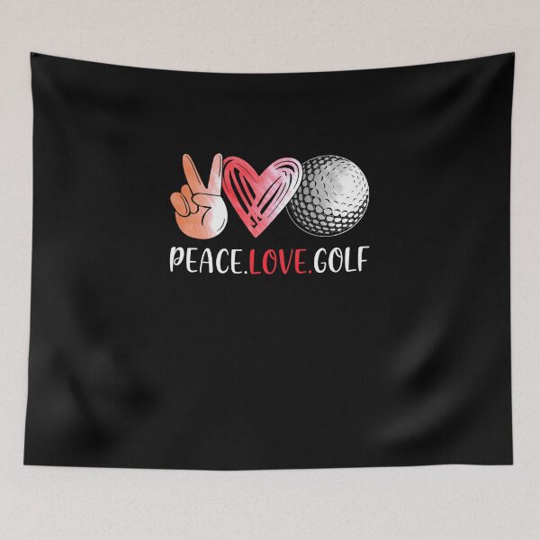 Item preview, Golf Player Girls Peace Love Golf Women designed and sold by cadieuxart.