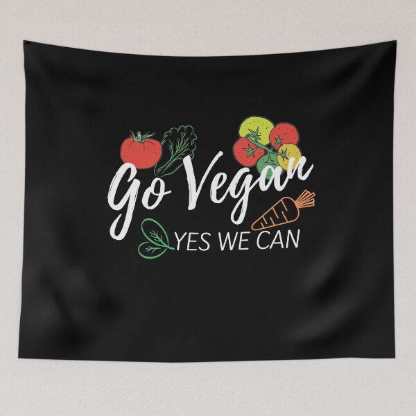 Item preview, Go Vegan Yes We Can (Vegan Gift) designed and sold by i-longmanshop.
