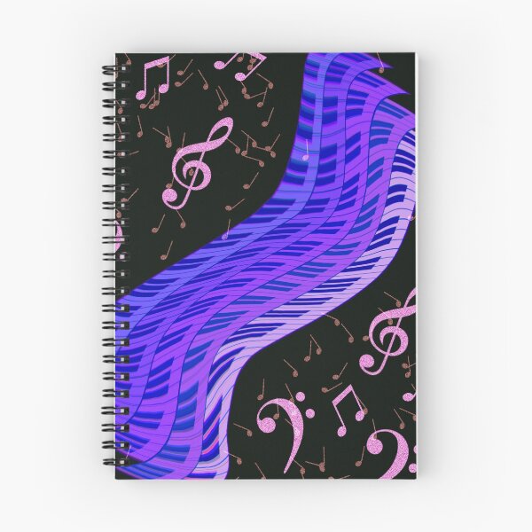 Aperçu de l'œuvre Touches de piano sinueuses dans les tons violets créée et vendue par Only1helen.