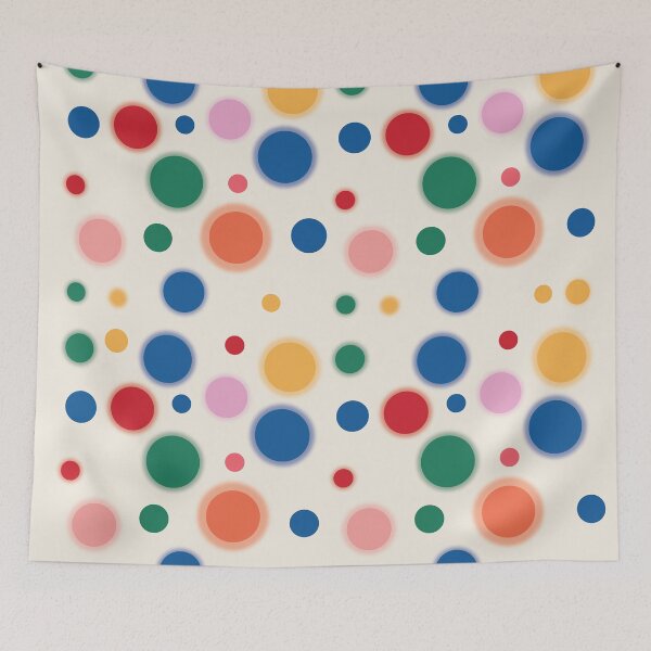 Item preview, Multicolored polka dot graphics designed and sold by Peach-Bloom.