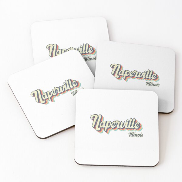 Item preview, Naperville city Illinois Retro Vintage 70s rainbow designed and sold by Teelogic.
