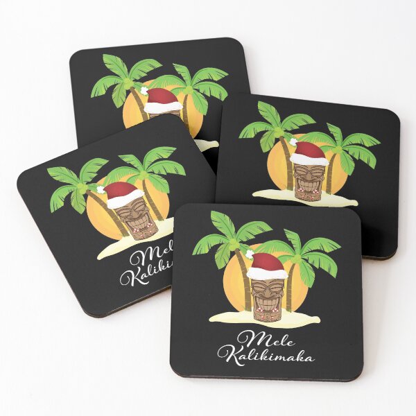 Item preview, Mele Kalikimaka Merry Christmas Hawaiian Tiki  designed and sold by VibesTraining.