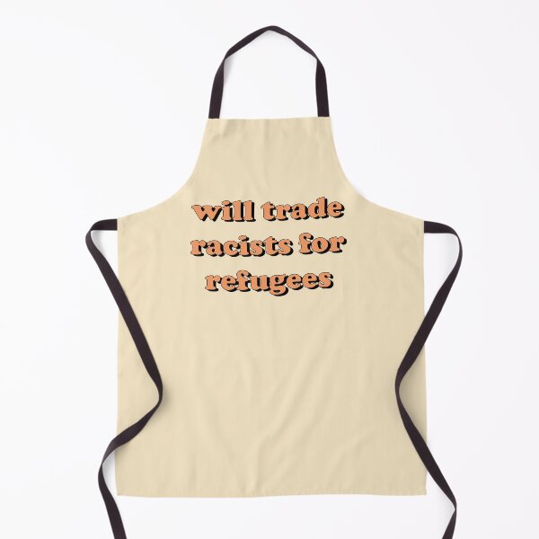 Item preview, Will Trade Racists for Refugees Typography designed and sold by Freshfroot.