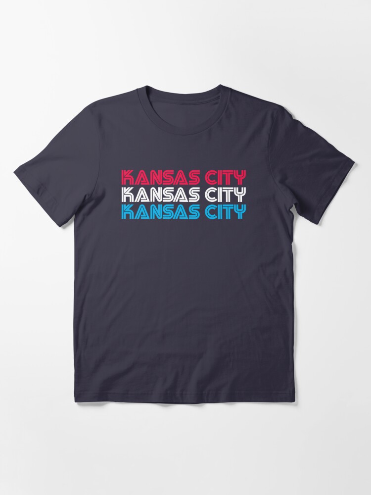 Kansas City in Old English Font Red Ink - KC Shirts