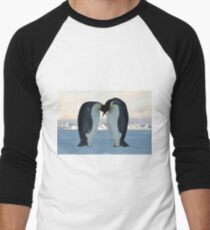 Emperor Penguin Courtship Men's Baseball ¾ T-Shirt