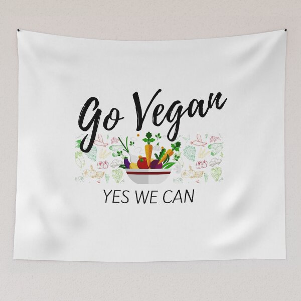 Item preview, Go Vegan Yes We Can (Vegan Gift) designed and sold by i-longmanshop.