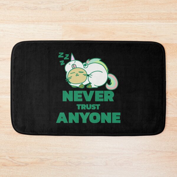 Item preview, Never trust anyone - cat sleeps unicorn - never trust anyone designed and sold by emm-j.