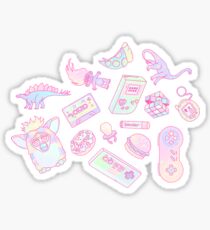Retro Girl (Pink) Sticker