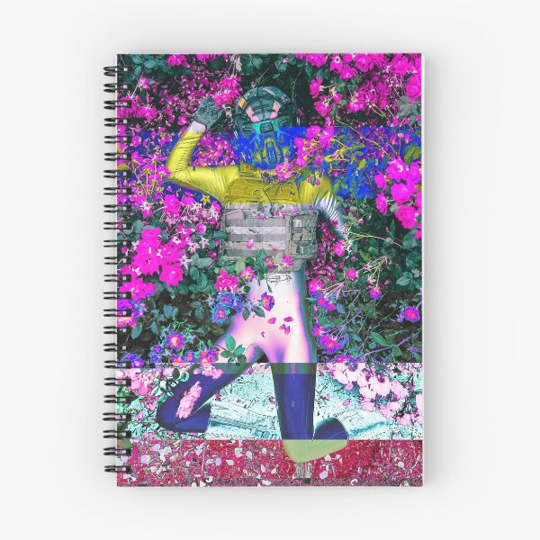 Item preview, Astronaut Cyborg Lying in a Field Glitch Art designed and sold by glitchhub.